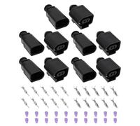 Briny River Lot de 5 Connecteurs Automobiles Mâles Et Femelles à 2 Broches 1J0973802 1J0973702 Compatible avec VW Et Compatible avec Audi