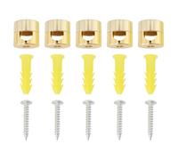 Briny River Lot de 5 Crochets pour Lustres Plafonniers Câbles pour Câbles Textiles Câbles de Lampe en PVC Support de Câble Monté en Surface pour Câbles en Tissu de Moins de 7,8 Mm/0,31 Pouce (or)