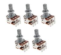 Briny River Lot de 5 mini micros métriques MN250K M7 avec verrouillage central pour guitare électrique basse