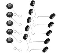 Briny River Lot de 5 paires de roues d'avion avant et arrière compatibles avec Foam Fighter F22 Su27 HW33 Radio Télécommande Avion