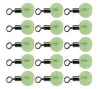 Briny River Lot de 50 émerillons de Pêche en Plastique 22 X 10 Mm Séparateurs d'hameçons Ouverture 1,5 Mm Anti-emmêlement Lumineux