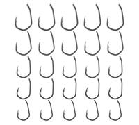 Briny River Lot de 50 Hameçons à Griffes Micro-ardillons pour Pêche à La Carpe Tailles N° 4 6 8 10 12 en Acier Allié Au Carbone avec Revêtement PTFE