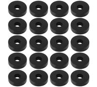 Briny River Lot de 50 rondelles plates en caoutchouc EPDM ID 3 mm OD 10 mm d'épaisseur 2,5 mm pour boulons, robinets, vis, tuyau d'arrosage, pommeau de douche, noir