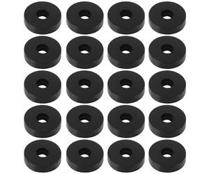 Briny River Lot de 50 rondelles plates en caoutchouc EPDM ID 3 mm OD 10 mm d'épaisseur 2,5 mm pour boulons, robinets, vis, tuyau d'arrosage, pommeau de douche, noir