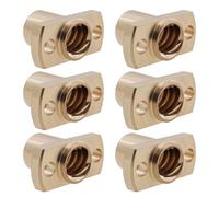 Briny River Lot de 6 vis en plomb T8 avec écrou trapézoïdal, pas de 2 mm, plomb de 8 mm, compatible avec imprimante 3D Ender 3 CR-10 CR-10s