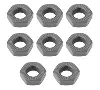 Briny River Lot de 8 écrous d'axe de Vélo 3/8" pour Véhicules Urbains VTT Et Vélos de Ville
