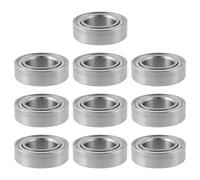 Briny River MR148-ZZ Lot de 10 roulements à billes à rainure profonde 8 x 14 x 4 mm pour roues de skateboard, patins à roues alignées
