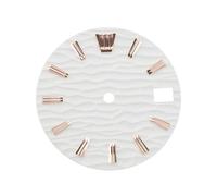 Briny River White Wave Cadran de rechange pour montre 28,5 mm compatible avec mouvement Nh35 compatible avec Seiko SKX007 009