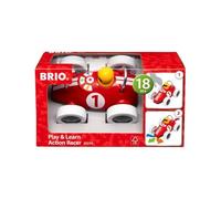 BRIO - 30234 - Voiture de Course Play & Learn - Jouet d'éveil Premier Age - Bolide à Piles - Bouton directionnels - Stimule la motricité - A partir de 18 Mois