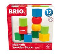 Brio – Blocs de bois magnétiques – Formes et couleurs – Jouet pour bébés 1 an ou plus