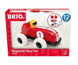BRIO 30435 - Voiture de Course en Blocs de Construction magnétiques - Jouet pour Enfants à partir de 12 Mois - Jouet à partir de 1 an