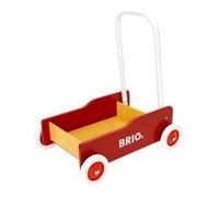 Brio – Jouet en bois – Chariot de marche avec frein – Rouge