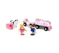 BRIO - 32257 - Train à Piles Belle au Bois Dormant - Disney Princesses - Train électrique - Figurine Incluse - pour Circuit de Train en Bois - A partir de 3 Ans