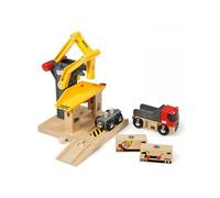 Brio 33280 Grue de Chargement de Marchandises avec Camion et Rampe