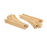 Brio 33346 Aiguillages Courbes pour Chemin de Fer en Bois