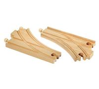Brio - 33346 - Circuit De Train En Bois - Aiguillages Courbes