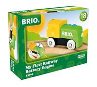 BRIO - 33705 - Ma Première Locomotive à pile - My First Railway - Train électrique - Accessoire pour circuit de train en bois - Jouet pour garcons et filles dès 18 mois