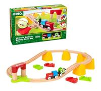 BRIO - 33710 - Mon Premier Circuit à pile - My First Railway - Coffret complet 25 pièces avec train électrique - Circuit de train en bois - Jouet pour garçons et filles dès 18 mois