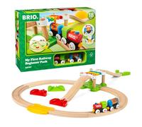 BRIO - Circuit de train en bois 33727 Mon Premier Circuit, 18 pièces pont suspendu dès 18 mois