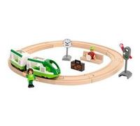 BRIO World - 33847 - Circuit Voyageur - Coffret complet 16 pièces - Circuit de train en bois - Figurines incluses - Jouet pour garcons et filles dès 3 ans