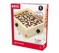 BRIO - 34000 - Jeu de Labyrinthe (L'original) - Jeu d'adresse en bois - 1 joueur - Développe la motricité fine et la coordination - Sans pile - Pour enfants et adultes dès 6 ans