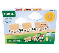 BRIO - 36006 Train en Bois à Peindre | Train de Jouets en Bois Personnalisable pour Enfants à partir de 5 Ans