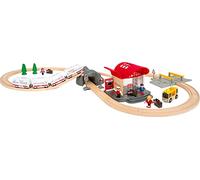 BRIO Bahn - 33940 - Jeu de Chemin de Fer Allemand pour Chemin de Fer en Bois BRIO - Recommandé pour Les Enfants à partir de 3 Ans - Exclusif Amazon