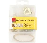 Brio Boîte 35 accessoires d'accroche CEANOTHE en métal - Fabriqué en France Transparent G