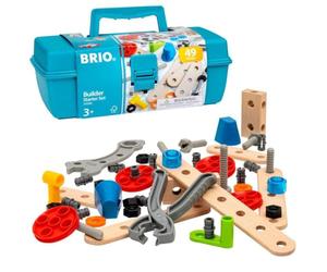BRIO Builder - 34586 - Boite à Outils Builder - 49 Pièces - Jeu de construction STEM - Inclus : boite à outil - Sans pile - Pour les garcons et les filles à partir de 3 ans