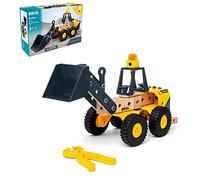 BRIO Builder 34598 Volvo Chargeuse sur pneus Véhicule de Chantier Robuste avec Pelle à Chargement Mobile, Direction articulée et Module Lumineux Recommandé pour Les Enfants à partir de 3 Ans