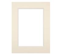 Passe-partout double blanc cassé 40x50 cm ouverture 30x40 cm CEANOTHE en carton - Fabriqué en France Blanc cassé G