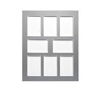 Brio CEANOTHE Passe-partout multivues gris 40x50 cm 8 ouvertures 10x15 cm, Sublimez vos Photos et Cadres Photos, Marie Louise et Pêle-mêle Fabriqué en France