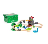 BRIO Train – Set Deluxe Dinosaure du Monde – 45 pièces, jouets en bois – Dès 3 ans