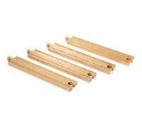 Brio World Rails Droits Longs - 216 Mm - Accessoire pour circuit de train en bois - Ravensburger - Mixte dès 3 ans - 33341 beige TU