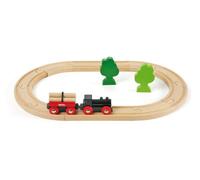 BRIO Classic - 33042 - Petit Circuit de Train En Foret - Coffret complet 18 pièces - Circuit de train en bois - 100% bois FSC®® - Jouet pour garcons et filles à partir de 2 ans