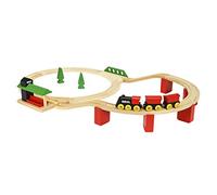 BRIO Classic - 33424 - Circuit Tradition Deluxe - Coffret complet 25 pièces - Circuit de train en bois - 100% bois FSC® - Jouet pour garcons et filles à partir de 2 ans
