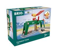 BRIO - Grue double voie de chargement - Accessoire pour circuit de train en bois - Mixte dès 3 ans