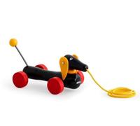 Brio Jouet à tirer Jim Le Teckel 30332 – Bois certifié FSC® – Stimule la marche – Dès 12 mois