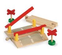 Brio - Circuits de train en bois - Passage à niveau - Jaune - 33388