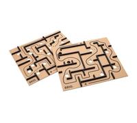 Brio - Planches De Labyrinthe - Jeu Traditionnel en Bois - 2 Planches de Rechange - Dès 6 Ans - Nécessite Le Labyrinthe 34000-34030