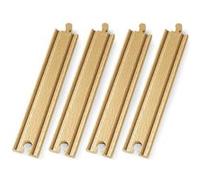 Brio World Rails Droits Longs - 216 Mm - Accessoire pour circuit de train en bois - Ravensburger - Mixte dès 3 ans - 33341 beige TU