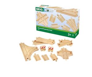 BRIO World - 33307 - Coffret Evolution Avance 11 Rails - Accessoire pour circuit de train en bois - Assortiment de rails - Inclus : aiguillages atypiques - Jouet pour garçons et filles dès 3 ans