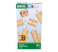 BRIO World - 33394 - Coffret de Démarrage 13 Rails - Pack B - Accessoire pour circuit de train en bois - Assortiment de rails - Jouet mixte à partir de 3 ans
