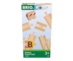 BRIO World - 33394 - Coffret de Démarrage 13 Rails - Pack B - Accessoire pour circuit de train en bois - Assortiment de rails - Jouet mixte à partir de 3 ans