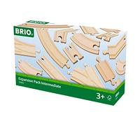 BRIO World - 33402 - Coffret Evolution Intermédiaire 16 Rails - Accessoire pour circuit de train en bois - Assortiment de rails - Jouet mixte à partir de 3 ans