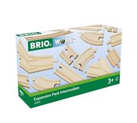 BRIO World - 33402 - Coffret Evolution Intermédiaire 16 Rails - Accessoire pour circuit de train en bois - Assortiment de rails - Jouet mixte à partir de 3 ans