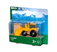Tractopelle BRIO World - 33436 - Accessoire pour circuit de train en bois - Connexions aimantées - dès 3 ans