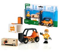 BRIO World - 33573 - Chariot Elévateur - Accessoire pour circuit de train en boi