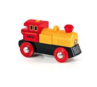 Brio Locomotive à pile 33594 – bidirectionnelle, fonction lumineuse, jaune
