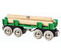 BRIO World - 33696 - Wagon Convoyeur de Bois - Accessoire pour Circuit de Train